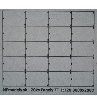 Betónové panely 3000x2000mm (TT)