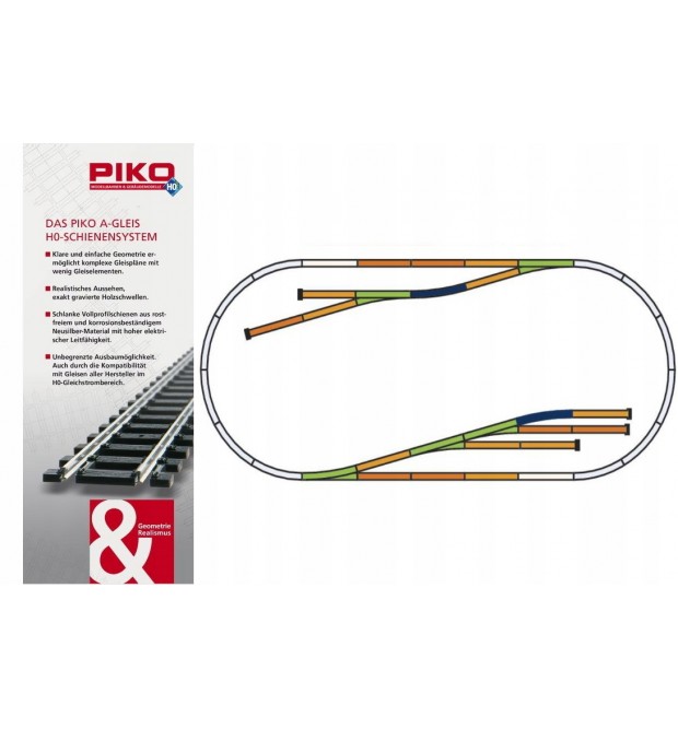 Rozširovací koľajový set D (kat.č. 55330) - Piko A-Gleis