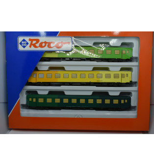 Set dúhových rýchlikových vagónov Bmpz - kat.č. 44107