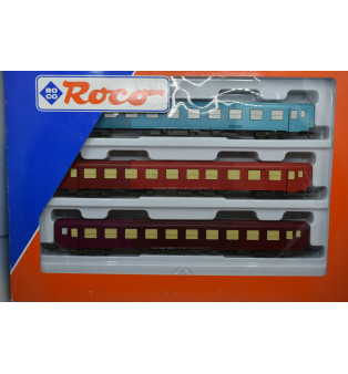 Set dúhových rýchlikových vagónov Bmpz - kat.č. 44106