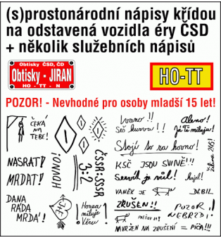 (S)prostonárodné nápisy kriedou na vagóny (H0)